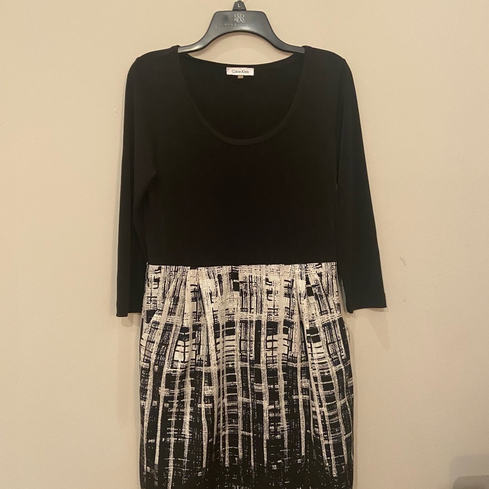 Calvin Klein dress with unique bottom pattern